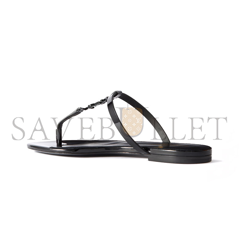 YSL LE CASSANDRA SANDALS IN PATENT LEATHER 7760811TVVV1000